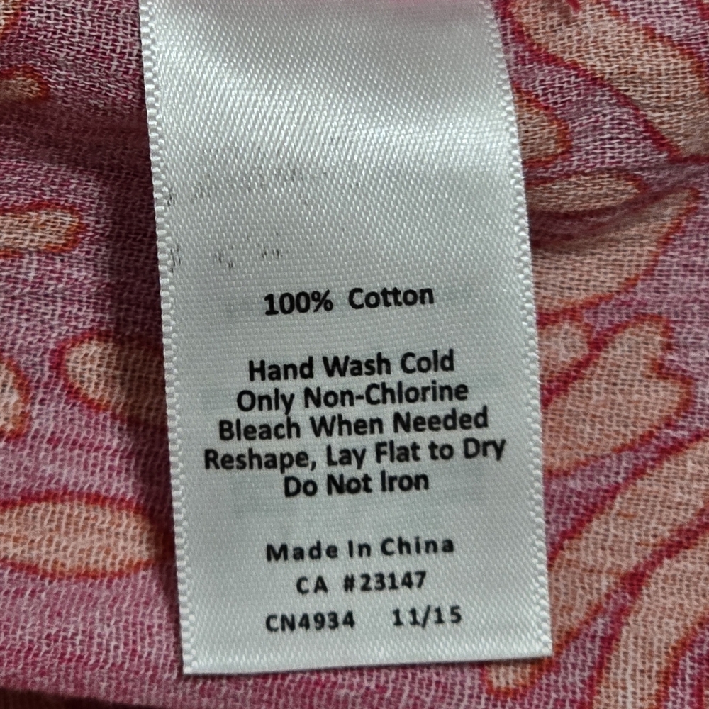 Talbots Pink and Orange Floral Tunic Dress - Picture 4 of 4